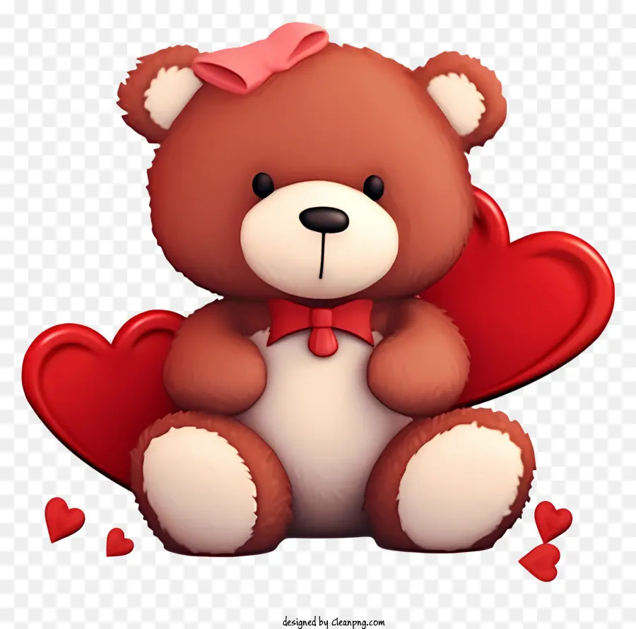 Valentine Teddy Bear Emoji，Urso De Pelúcia PNG