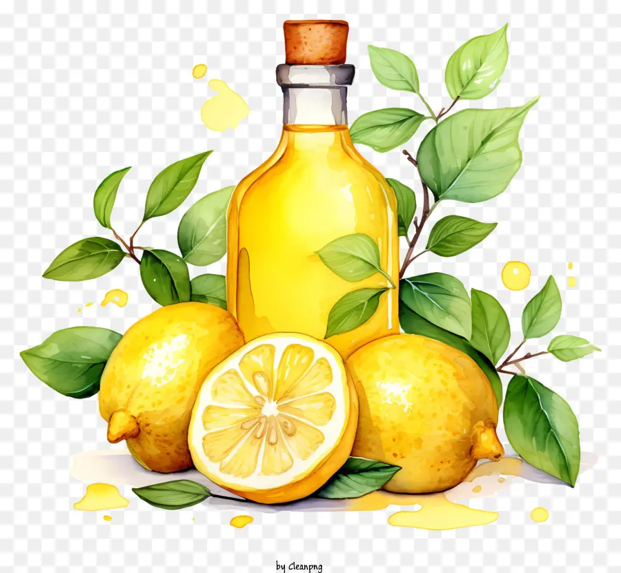 óleo De Limão，Lemon Juice PNG