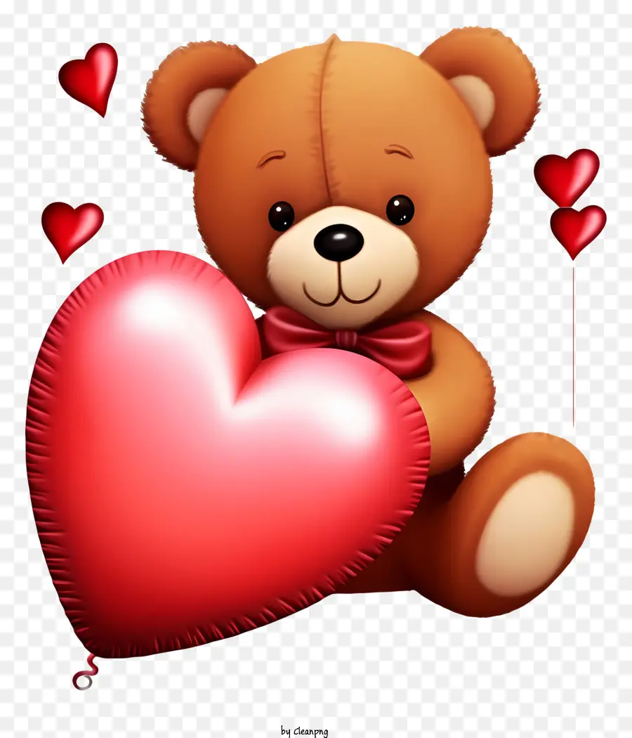 Valentine Teddy Bear Emoji，Urso De Pelúcia PNG