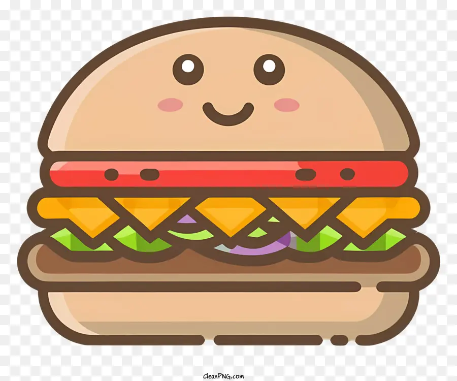 Cartoon，Hamburger PNG