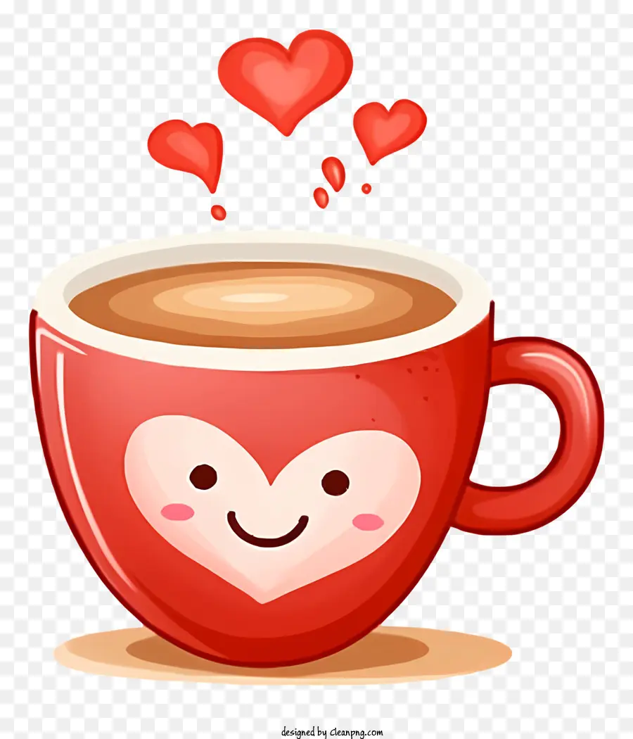 Emoji De Café Do Dia Dos Namorados，Xícara De Café Fofa PNG