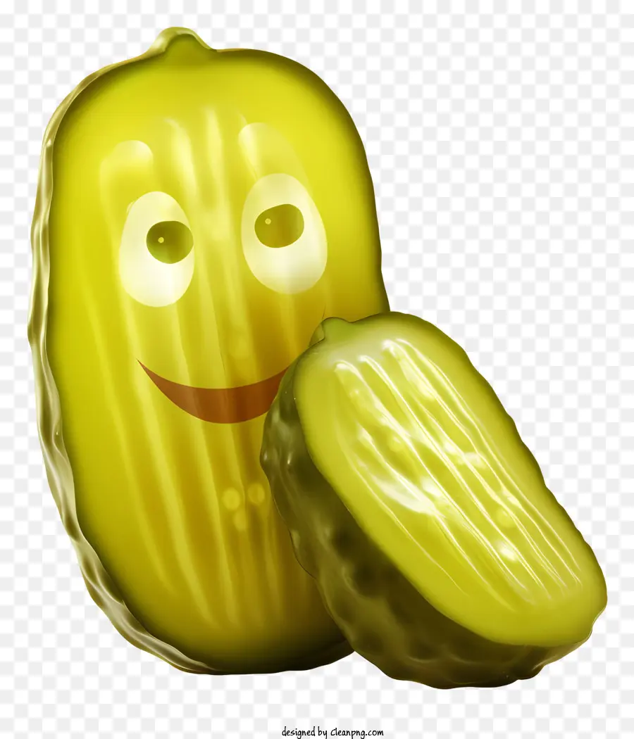 Pickles Emoji，Verde Pepino PNG
