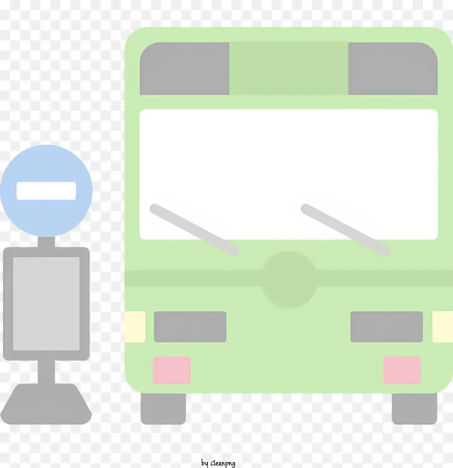 ônibus Verde，Pólo Azul PNG