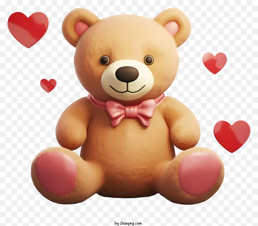 Urso De Pelúcia Realista 3d Valentine，Urso De Pelúcia PNG