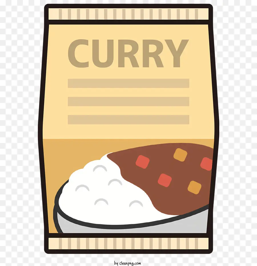 Pacote De Curry，Embalagens De Papel PNG