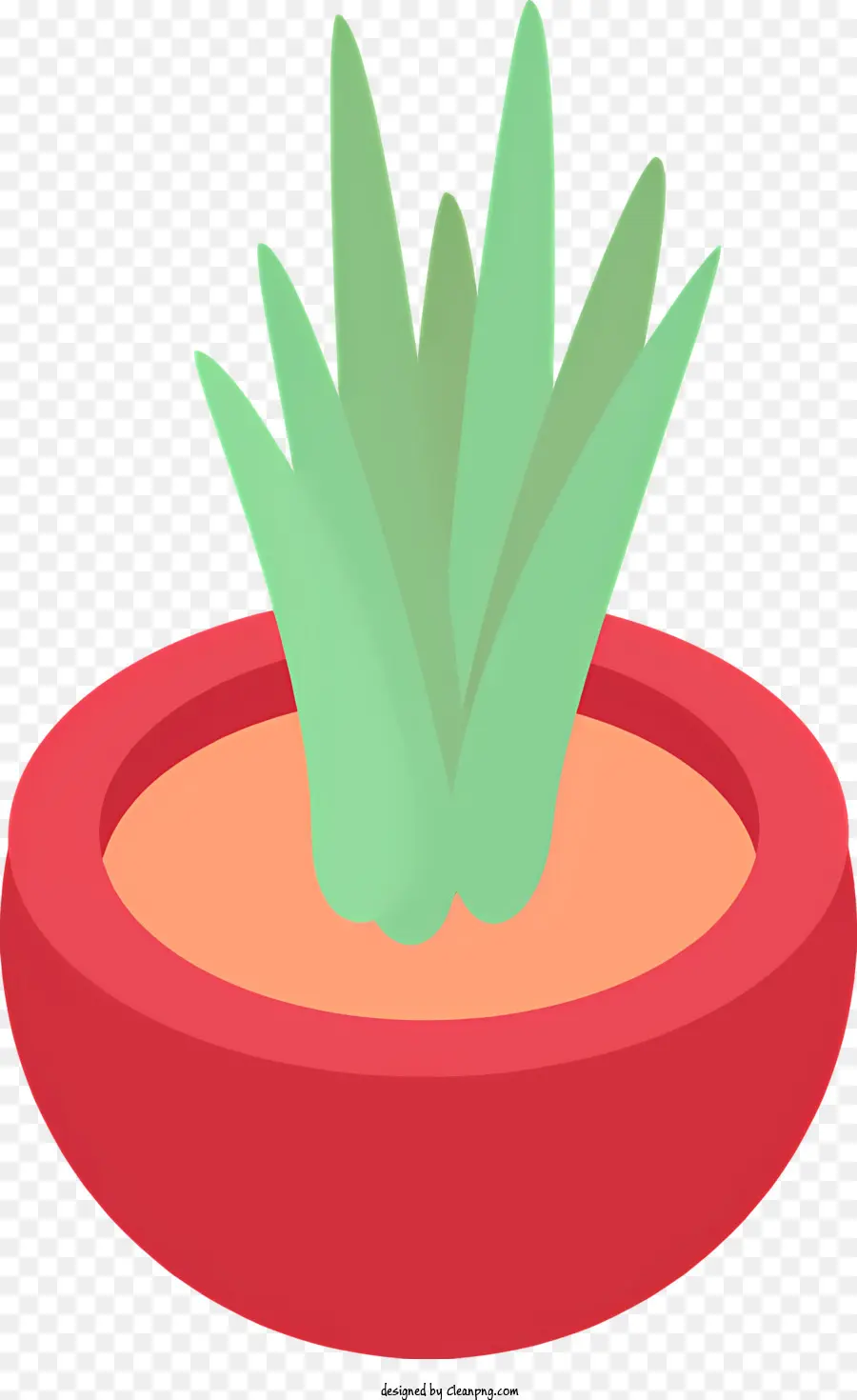 Cartoon，Planta Em Vaso Vermelho PNG