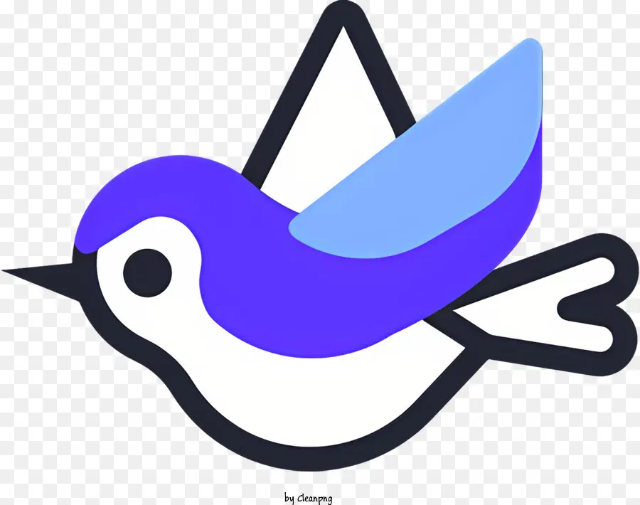Pássaro Azul，Penas Brancas PNG