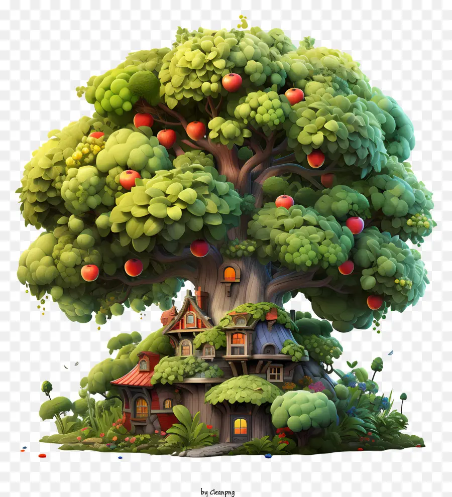 árvore De Fruto，Casa Da árvore PNG