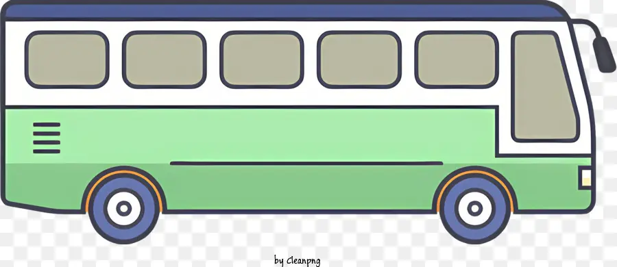 ônibus Verde，ônibus De Transporte Público PNG