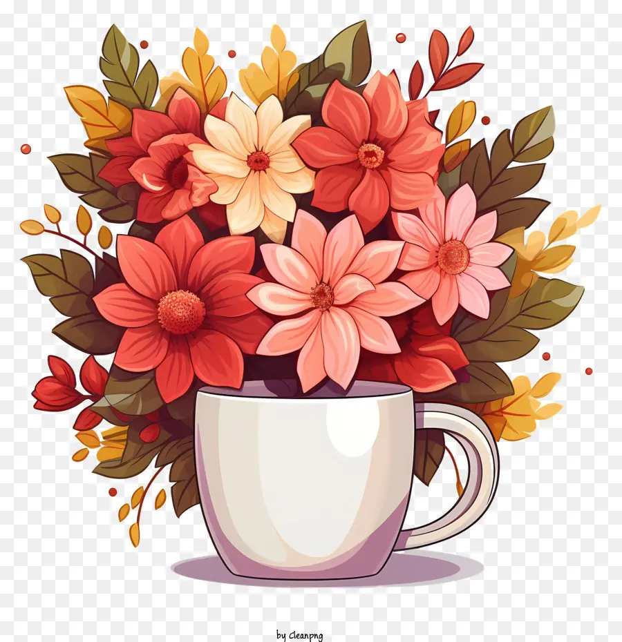 Flores Do Café，Desenho PNG