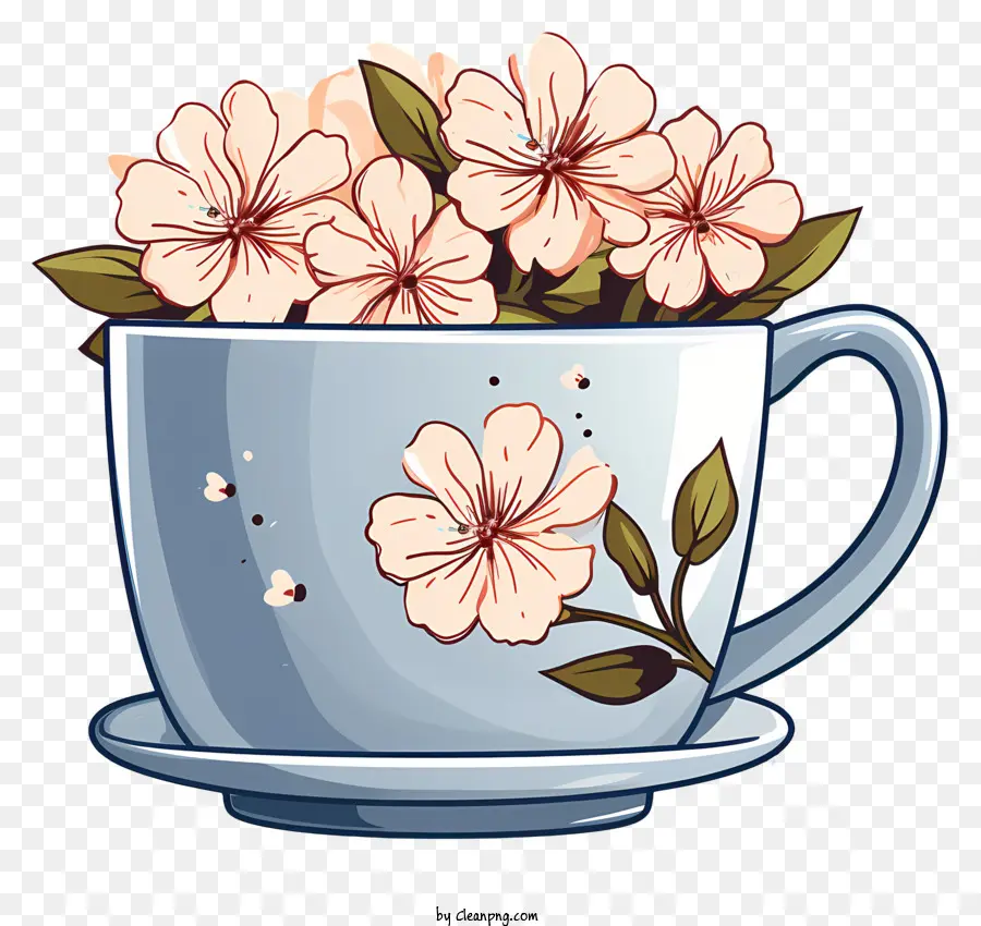 Flores De Café，Taça De Flores PNG