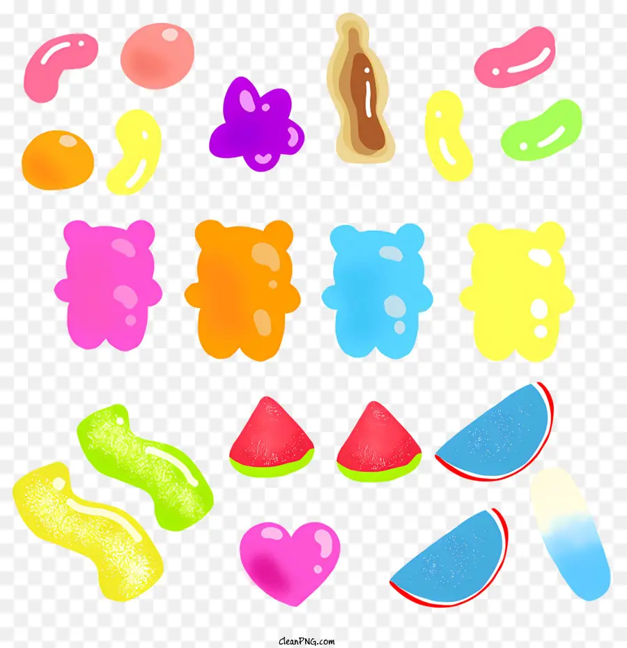 Itens Alimentares，Gummies PNG