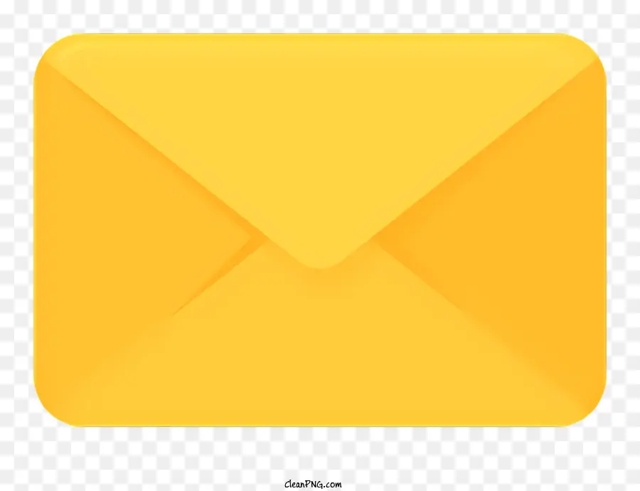 Envelope Amarelo，Envelope Aberto PNG