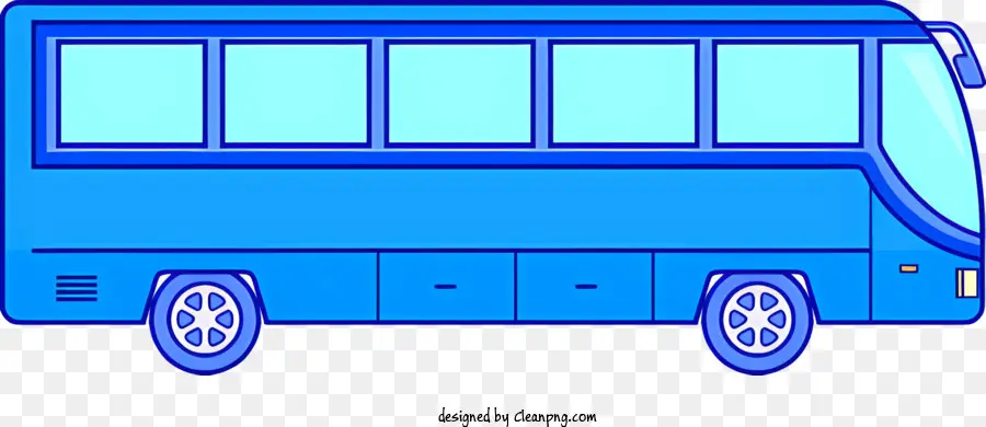 ônibus Vintage，Blue Bus PNG