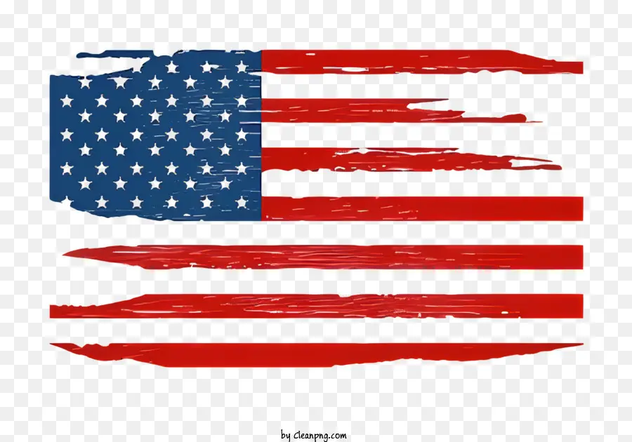 Bandeira Americana，Arte Patriótica PNG
