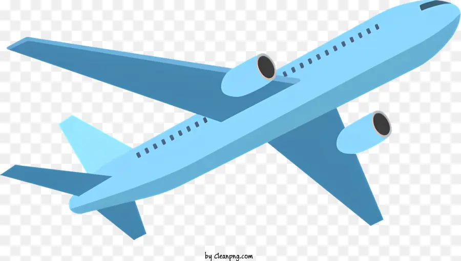 Avião Azul，Jato De Passageiro PNG