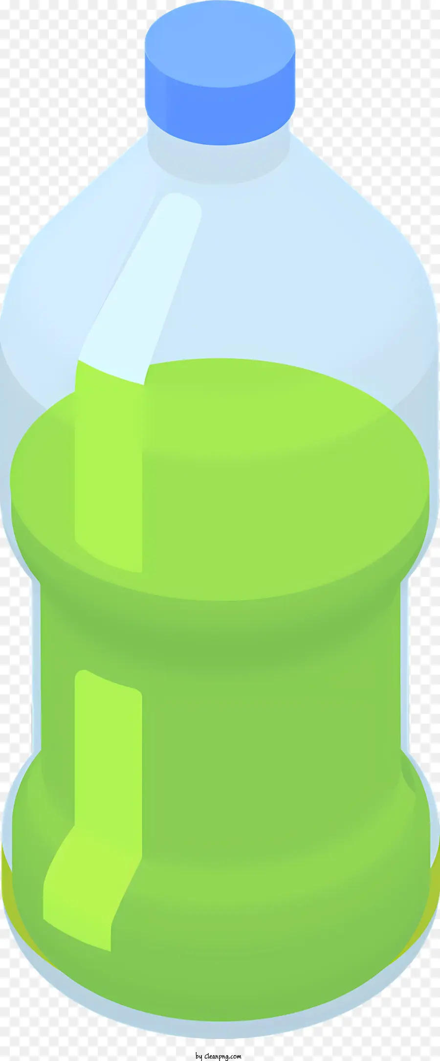 Garrafa De Plástico，Líquido Verde PNG