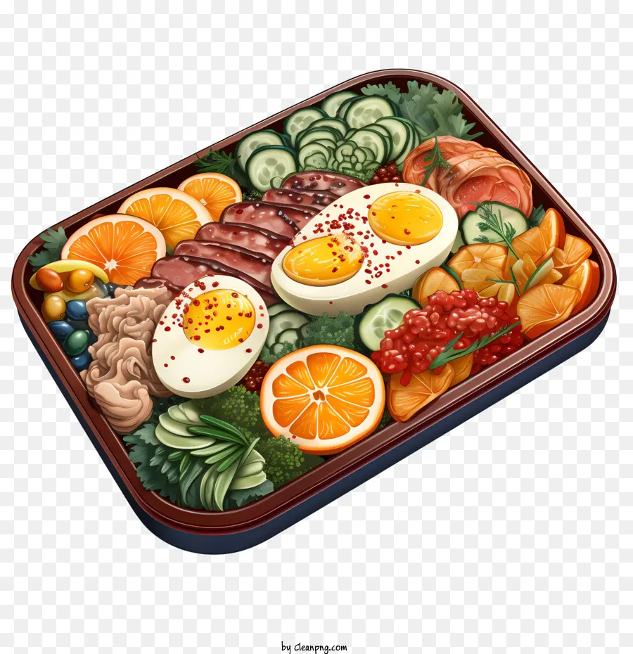 Caixa De Bento，Bandeja De Comida PNG