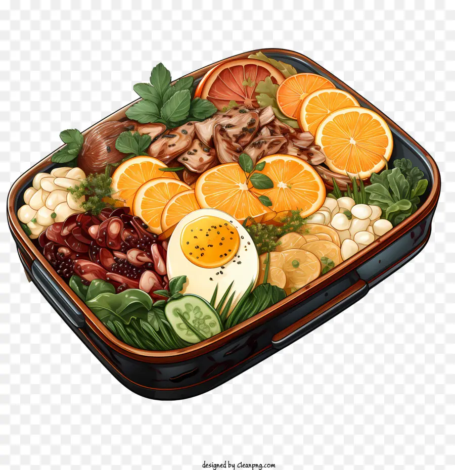 Caixa De Bento，Bandeja De Comida PNG