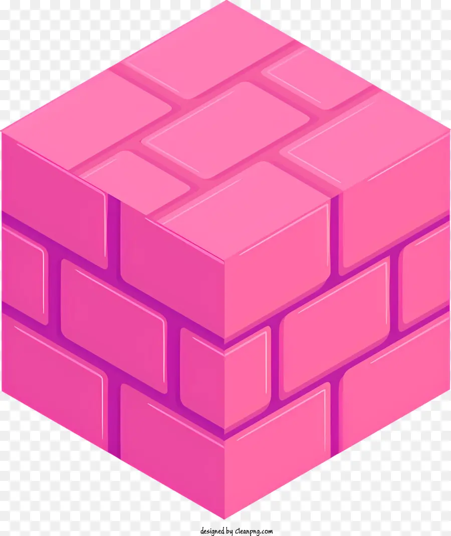 Cubo Rosa，Blocos Sólidos PNG