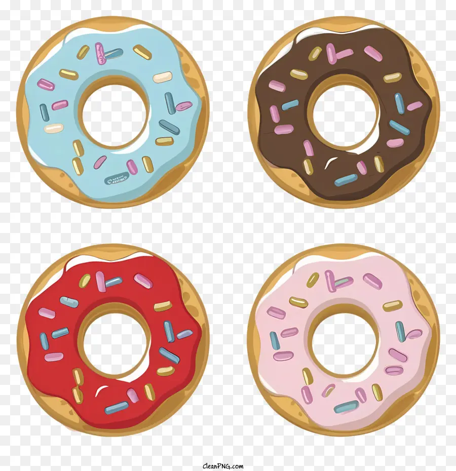 Cartoon，Donuts PNG