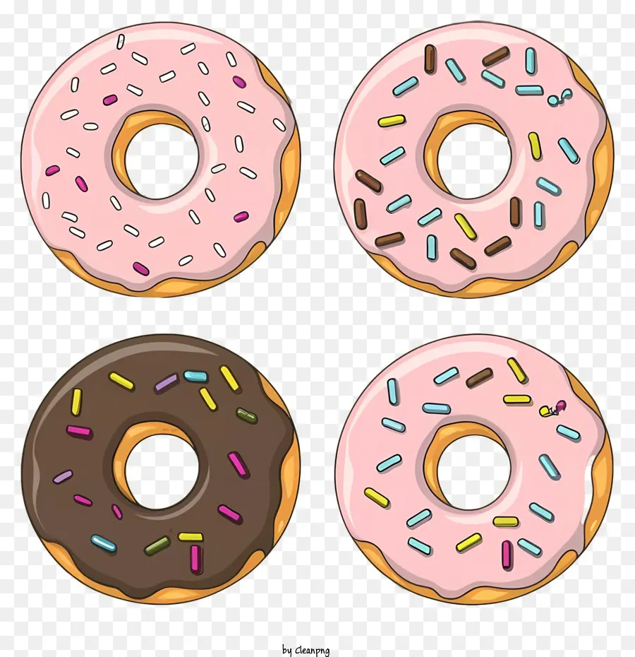 Cartoon，Donuts PNG