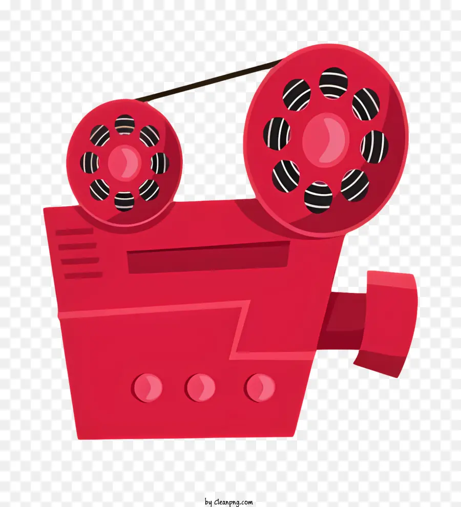 ícone，Projetor De Filme Vermelho PNG