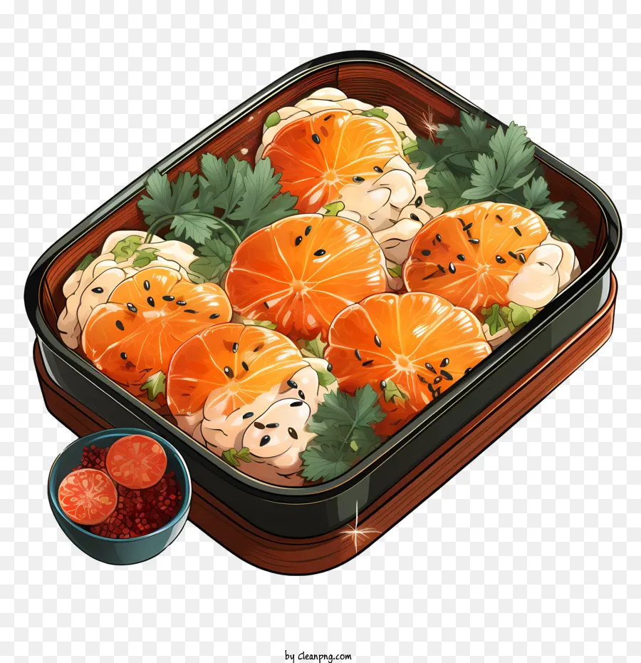 Caixa De Bento，Sushi PNG