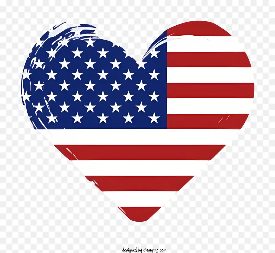 Bandeira Americana，Bandeira Americana Do Coração PNG