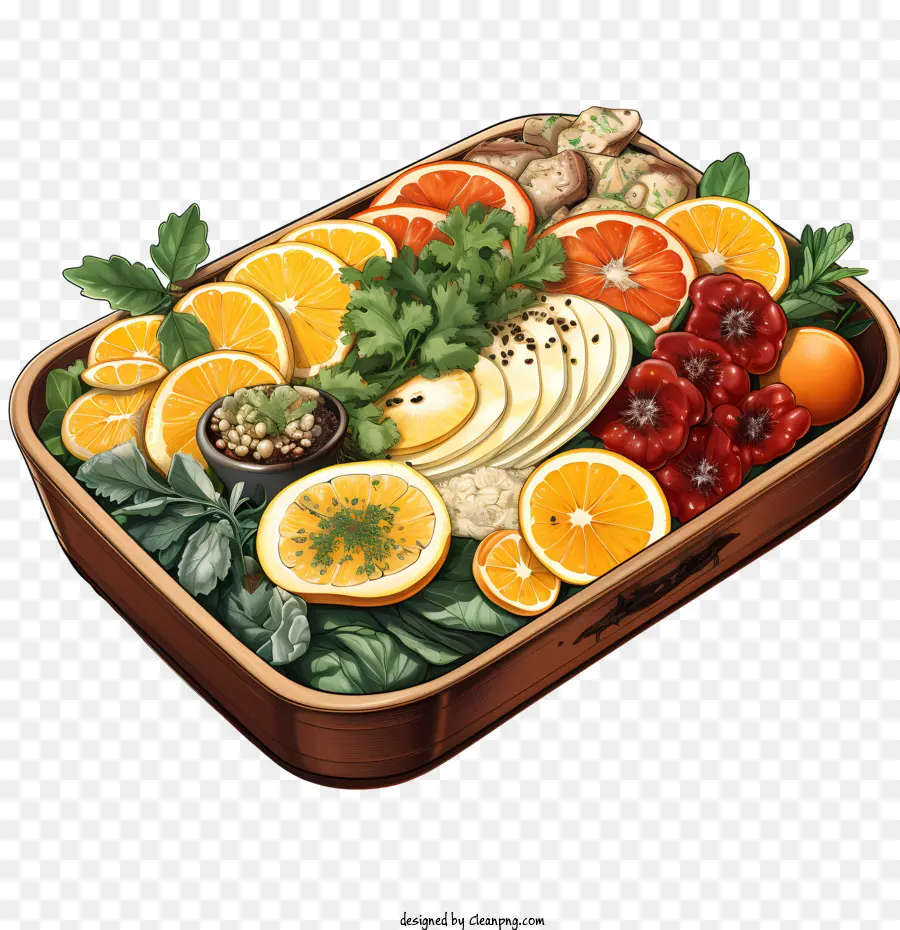 Caixa De Bento，Cesto De Fruta PNG