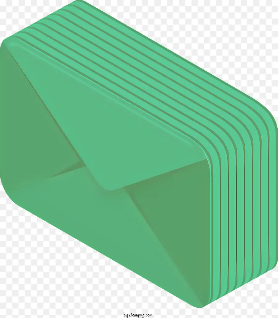 Envelope Verde，Envelope Fechado PNG
