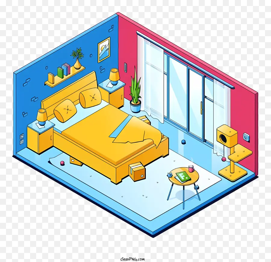 Desenho Animado，Quarto PNG