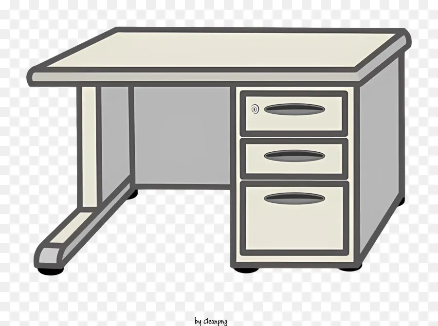 Desk De Metal，Gavetas PNG