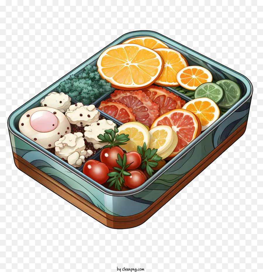 Caixa De Bento，Bandeja De Frutas PNG