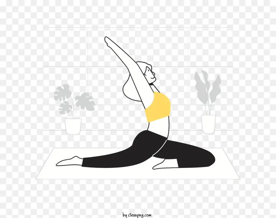 Yoga Pose，Mulher PNG