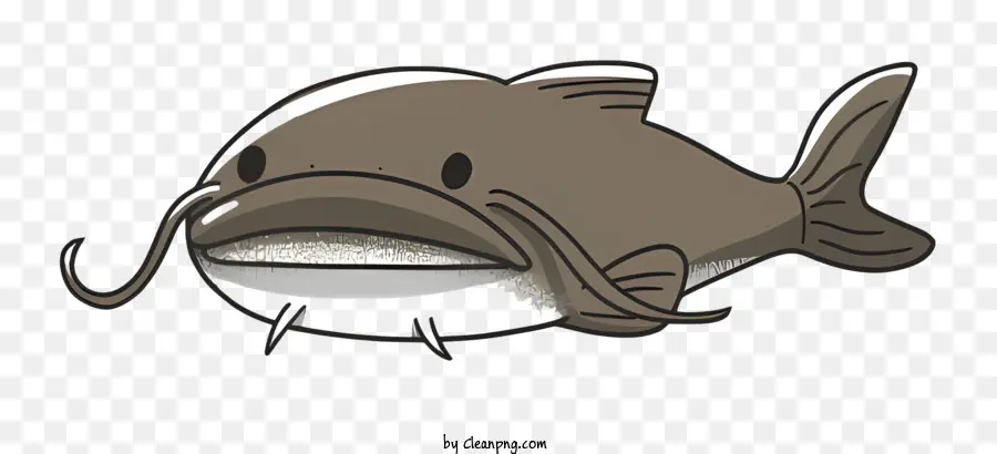 Cartoon Peixe，Peixe Com Cauda Longa PNG
