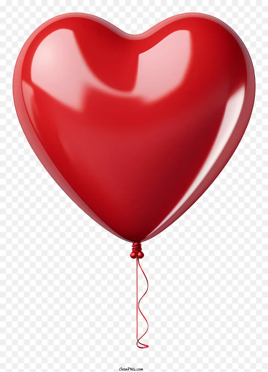 Coração，Balão Vermelho PNG