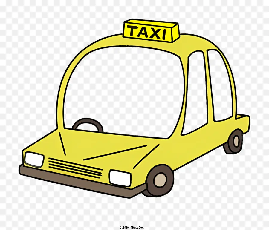 Táxi Amarelo，Sinal De Taxi PNG