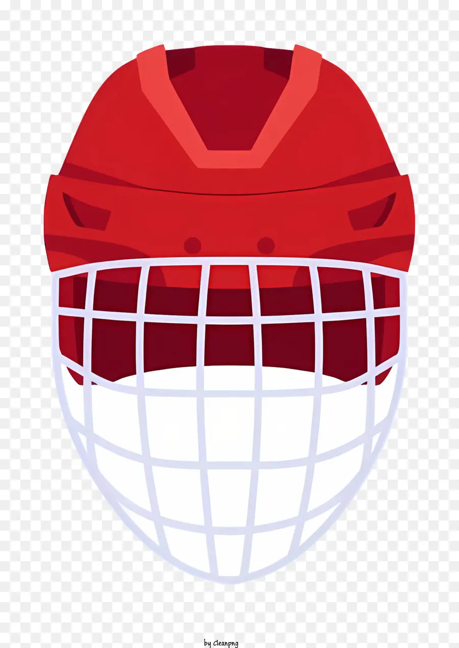 Cartoon，Capacete De Hóquei Vermelho PNG