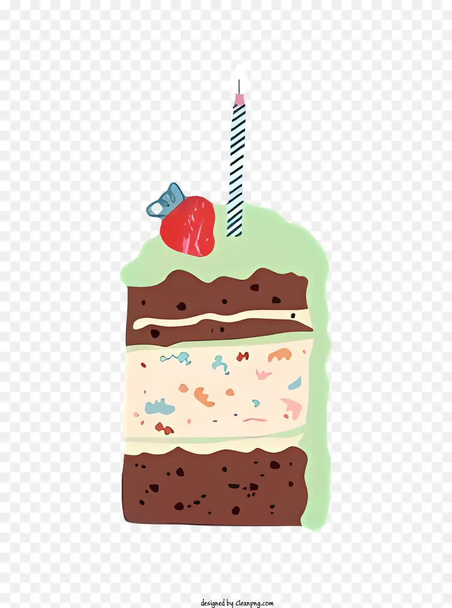 Bolo De Aniversário，Fatia De Bolo PNG