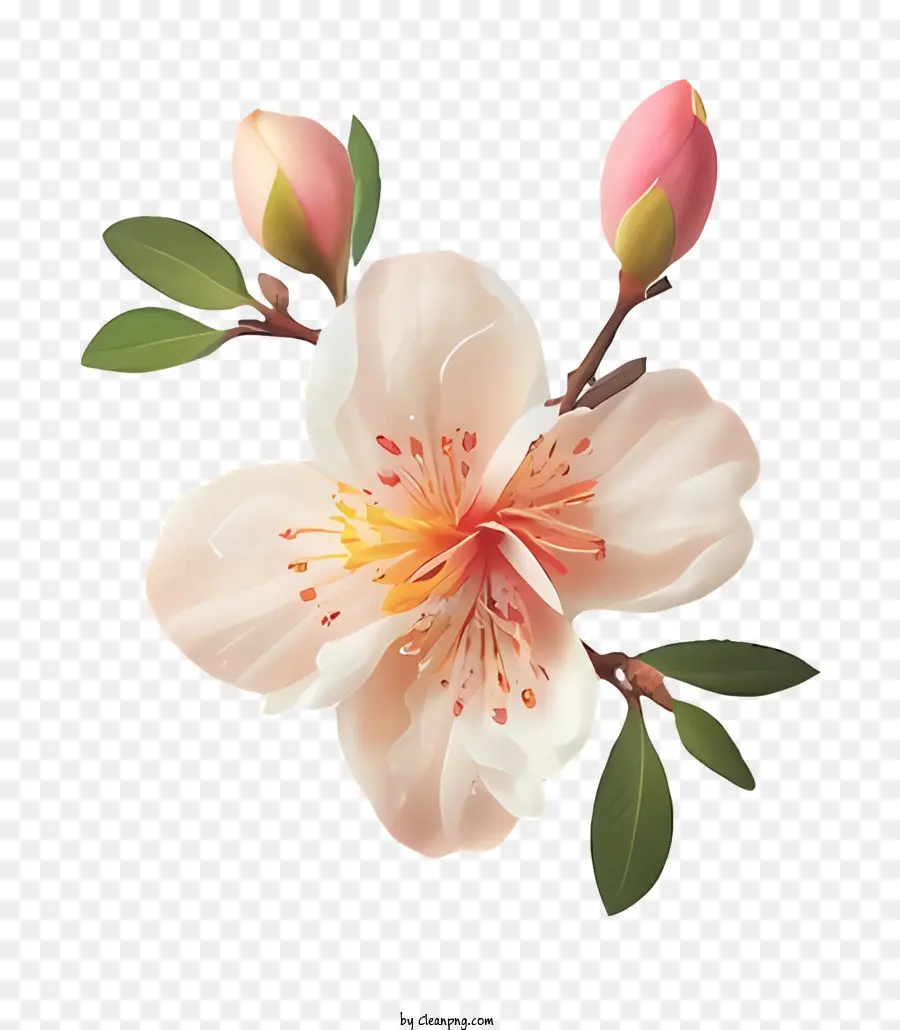 Árvore De Cereja Com Flores Rosa，Flores Cor De Rosa PNG
