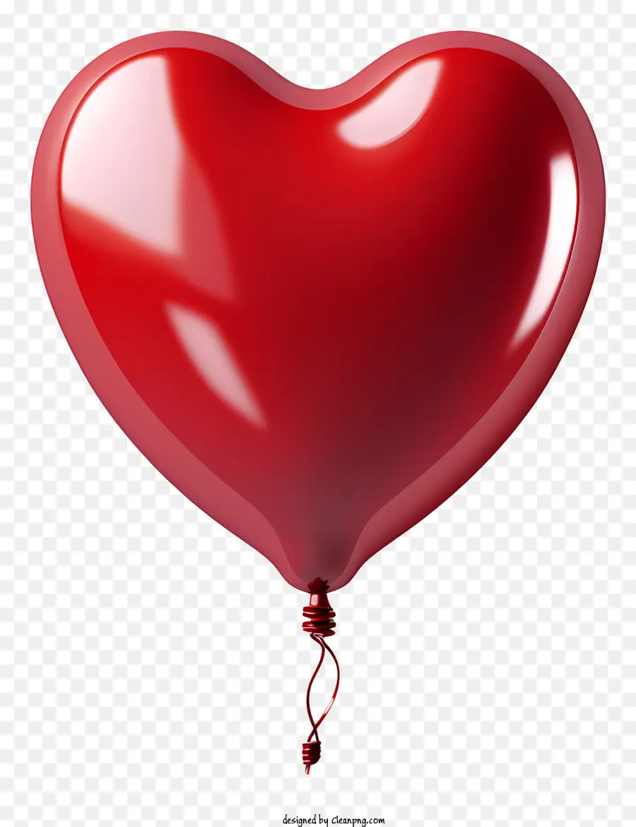 Coração，Balão Vermelho PNG