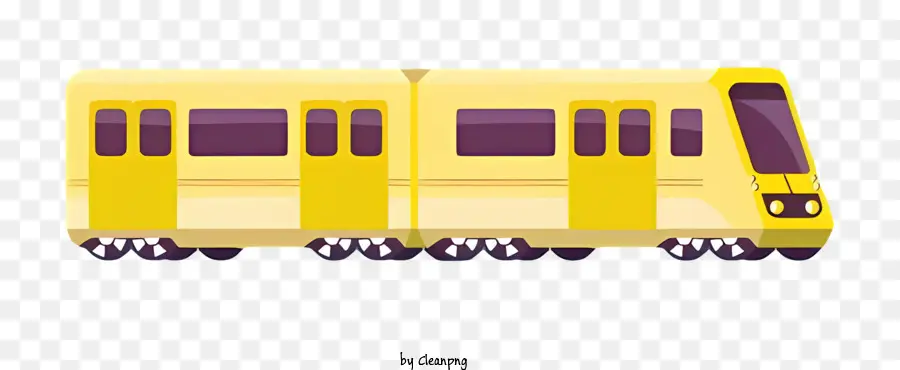 Desenho Animado，Trem Amarelo PNG