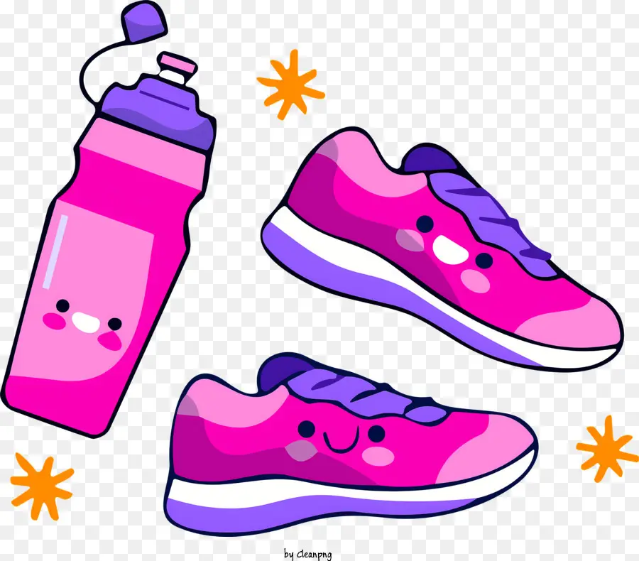 Sapatos De Cor De Rosa，Sapatos De Personagem De Desenho Animado PNG