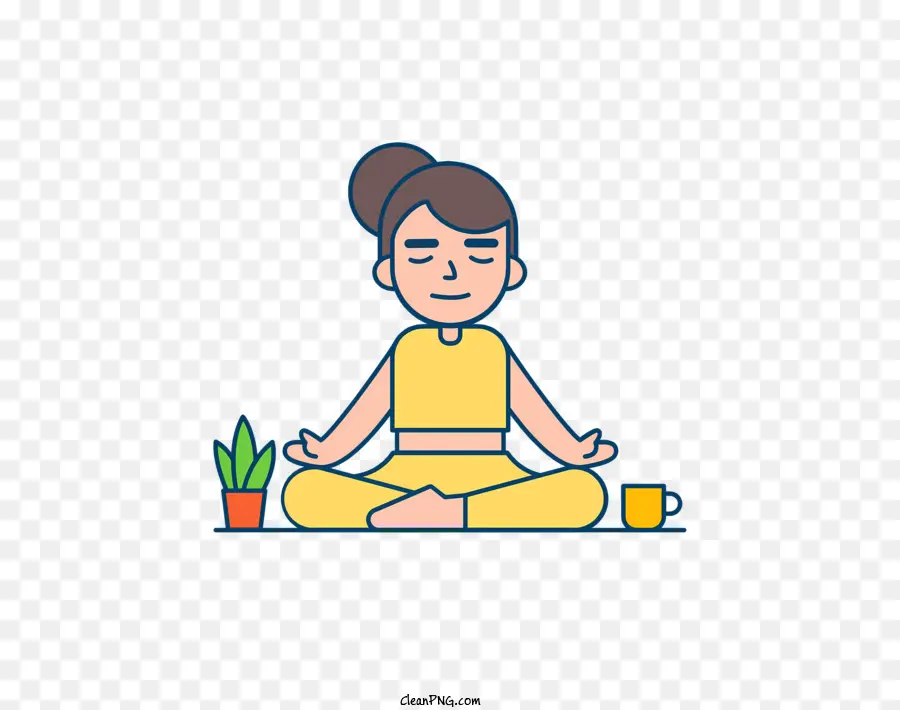 Cartoon，Yoga PNG