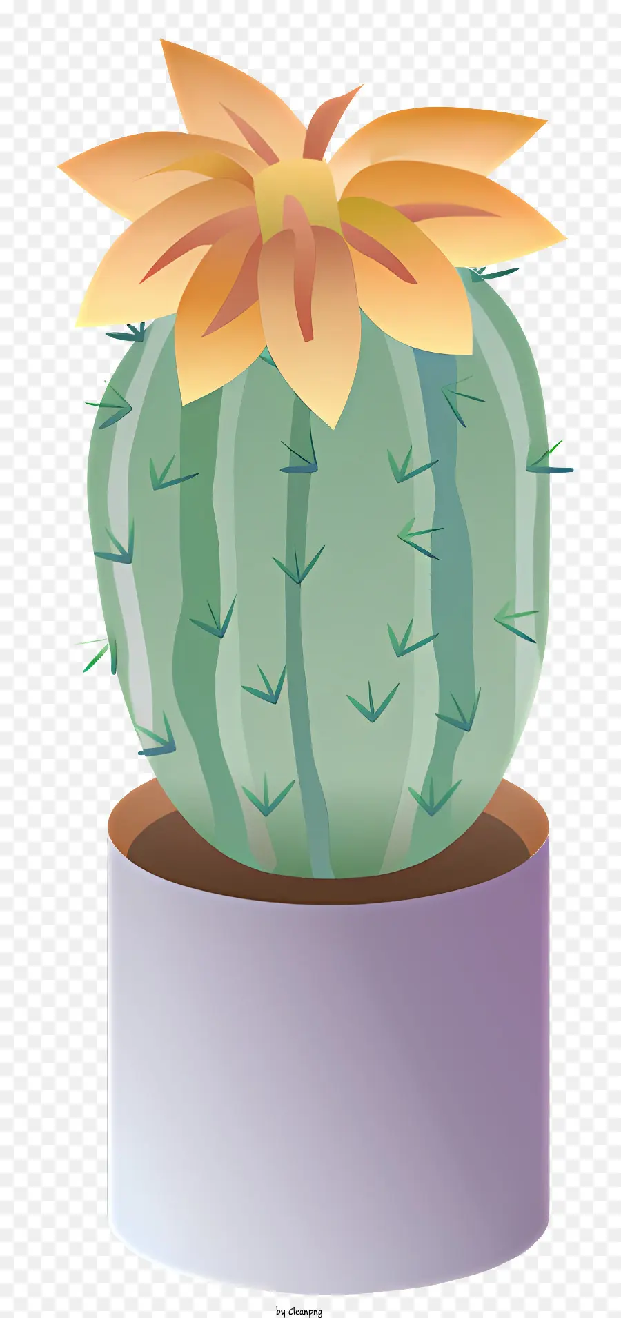 Cactus，Roxo Vaso PNG
