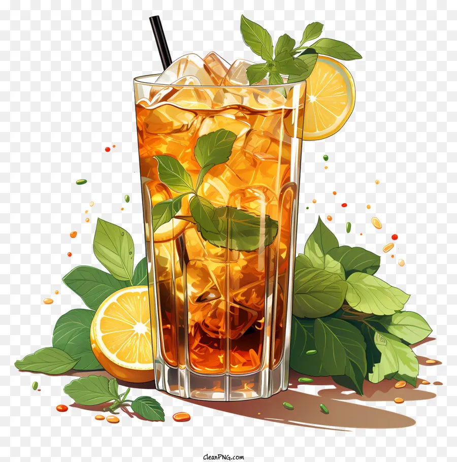 Cocktail，Chá Gelado PNG