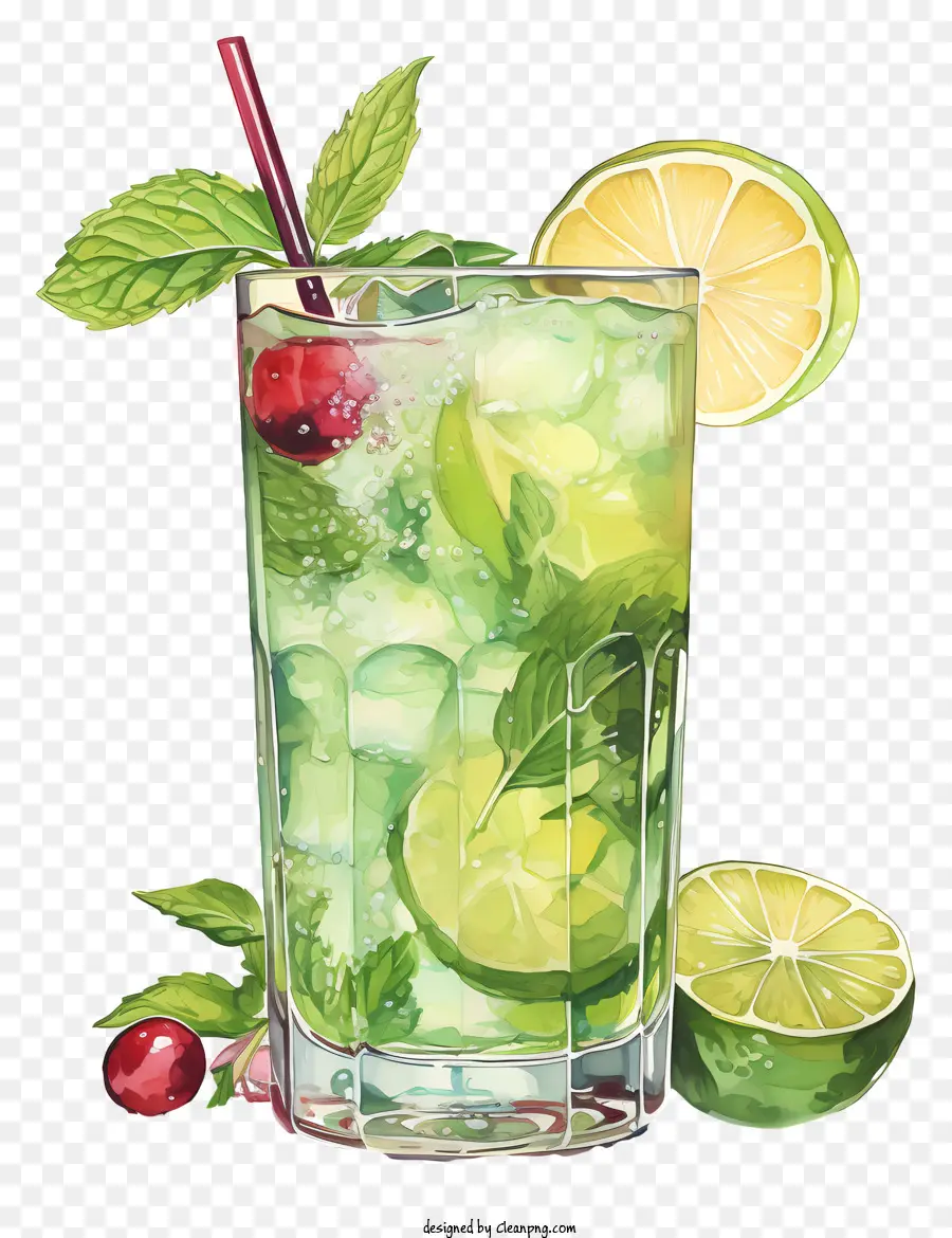 Cocktail，O Chá Verde PNG