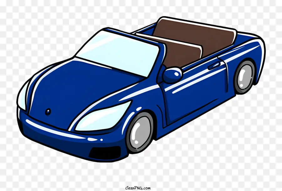Carro Azul，Carro Conversível PNG