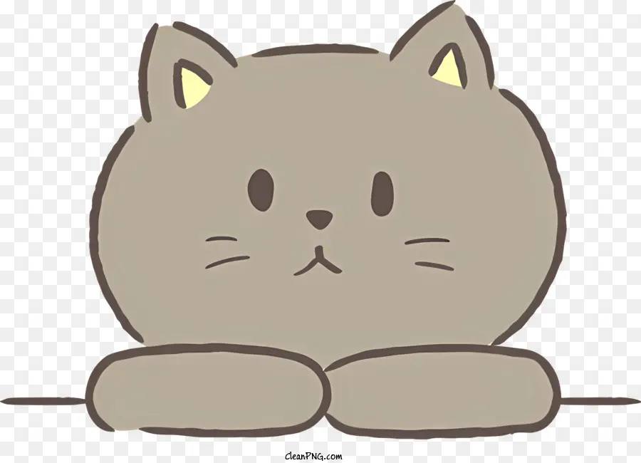 Gray Cat，Gato Dos Desenhos Animados PNG